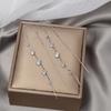 925 Trendy Long Tassel Crystal Earrings, High-End Face-Showing Thin Earrings, Exquisite And Simple Earrings.
