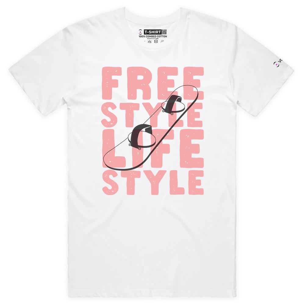 VOICEART Snowboard Freestyle Lifestyle T-Shirt with Premium Quality Graphic 4XL