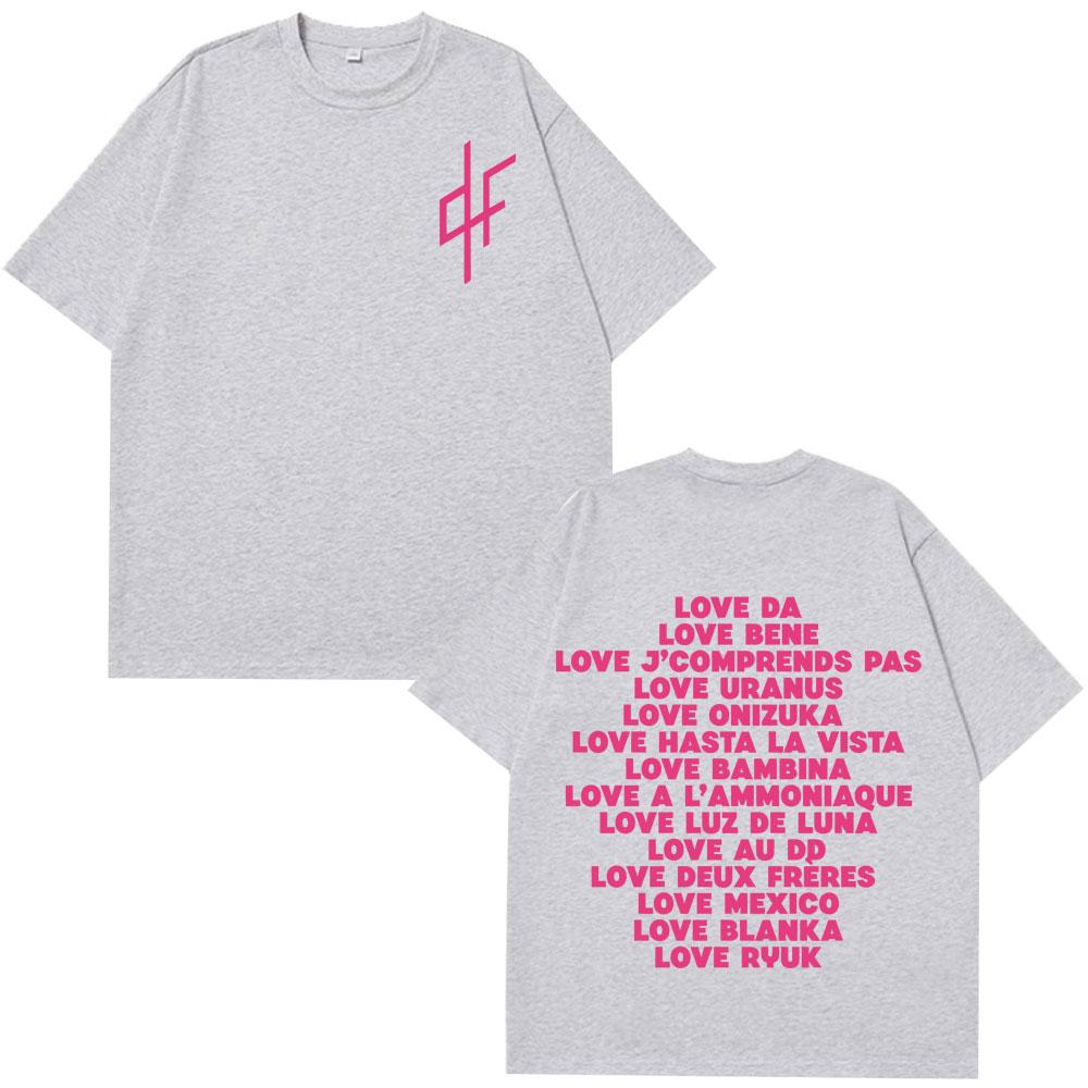 

I Love PNL Fashion Graphic Print Harajuku Tshirt Unisex Women Hip Hop Short Sleeve Aesthetic Trend of Loose Casual Cotton T Shirts M