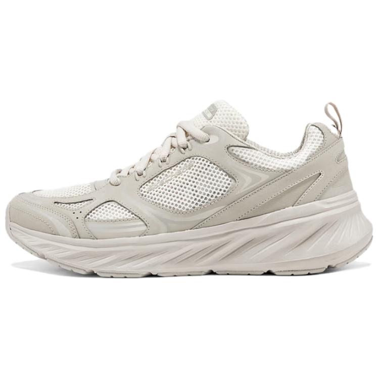 Skechers Edgeride Comfortable Versatile Shock Absorbing Durable Low Top Casual Running Shoes Men sneaker Beige 232919-NAT 39.5