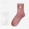 Female Autumn and Winter New Trend Pure Cotton All Take Skin Breathable Deodorant Wicking In Tube Socks