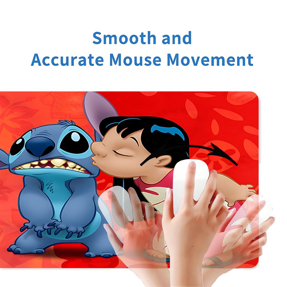 Lilo Stitch Friendship Large Gaming Mouse Pad Nonslip Rubber Base Waterproof Desk Mat For Office Pc Laptop