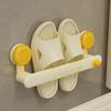 Wall Mounted Suction Cup Shoe Rack Reusable Shoe Hangers Hanging Slippers Organizer  Balcony