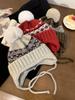 Women's Fair Isle Earflap Woolen Beanie - Thick, Warm, and Trendy for Autumn & Winter.