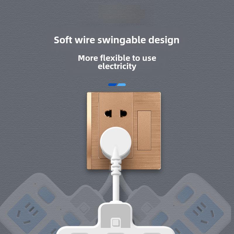 Multifunction USB Nightlight Power Strip with Wireless Multi-Switch and One-to-Many Conversion Sockets.