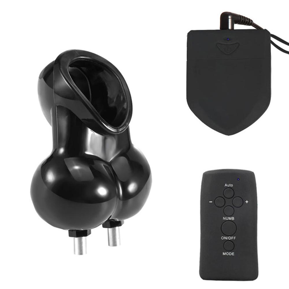 6 Electric Shock Massage Modes Chicken Cage Male Chastity Penis Lock Ring Cock Wireless Remote Control Vibrator SM Sex Toy