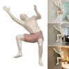 Wall Climbing Man Figurine Adhesive Climber Wall Decoration Modern Wall Art Climber Statue for Home Office Bedroom Living Room