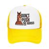 Summer Cooling Dont Push The Horses Funny Meme Quote Mesh Caps Men Women Adjustable Foam Trucker Hats For Casual Wear