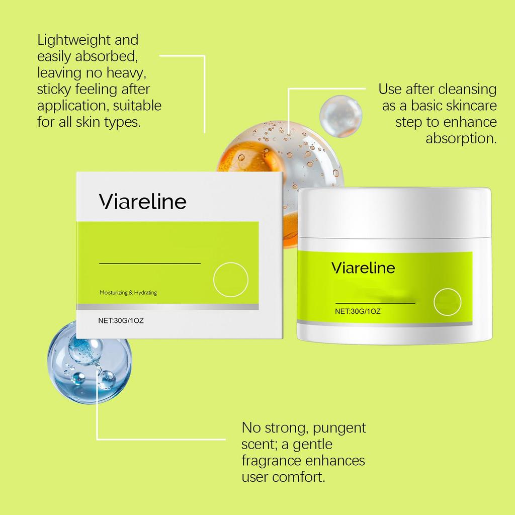 Viareline Retinol moisturizing Cream Deeply moisturizes and softens the skin, even and shiny Facial Cream 30g