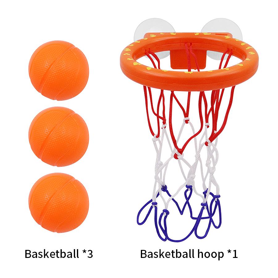 Children s non perforated basketball hoop indoor basketball throwing rack toy, water play ball toy, mini basketball hoop+3 ball