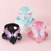 Small Dog Harness and Leash Sets Spring Summer Cute Butterfly Cat Harness and Leash Sets Breathable Dog Harness for Small Dog