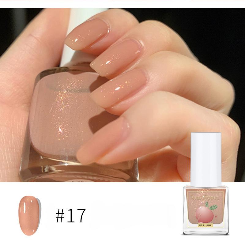 

Лак для ногтей на водной основе, прозрачный цвет, без запекания, долговечный, отрываемый, прозрачный глянцевый лак для ногтей 17