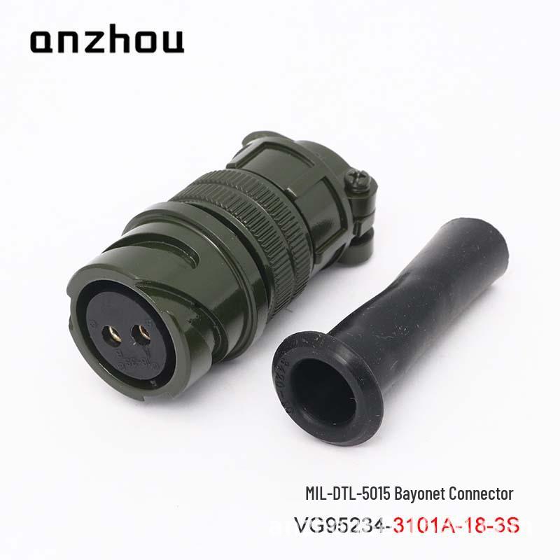 Two-core VG95234-18-3S Bayonet Aviation Plug, US Military Standard Connector (CA06COME-18-3P)