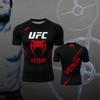 Hot Summer Selling UFC Boxing Fighting Competition Men's T-shirt Fashion Quick Drying Casual Breathable O-neck Short Sleeve Tops