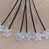 1PC Snowflake Solar Christmas Decorations Swaying Garden Lights Outdoor Pathway Solar Lawn Decor Stake Light Warm Light