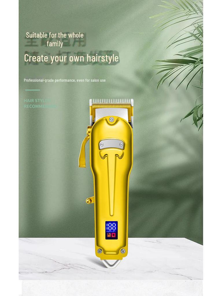 Professional Electric Hair Clipper and Shaving Tool: Oil Head Clipper, Razor, and Carving Tool