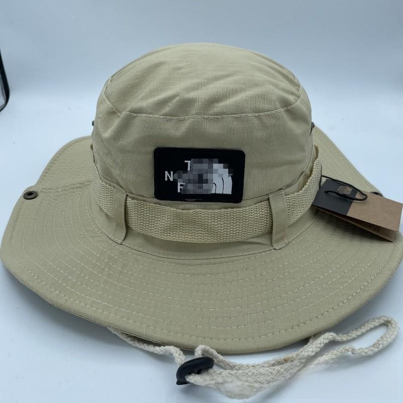 Letter Unisex Fisherman Hat Outdoor Wide Brim Sun Hat With Material Breathable