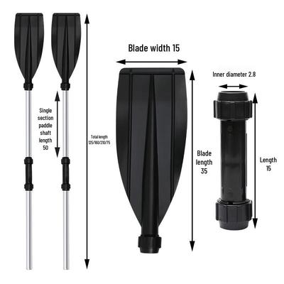 WEZHO Aluminum Alloy Boat Paddle
