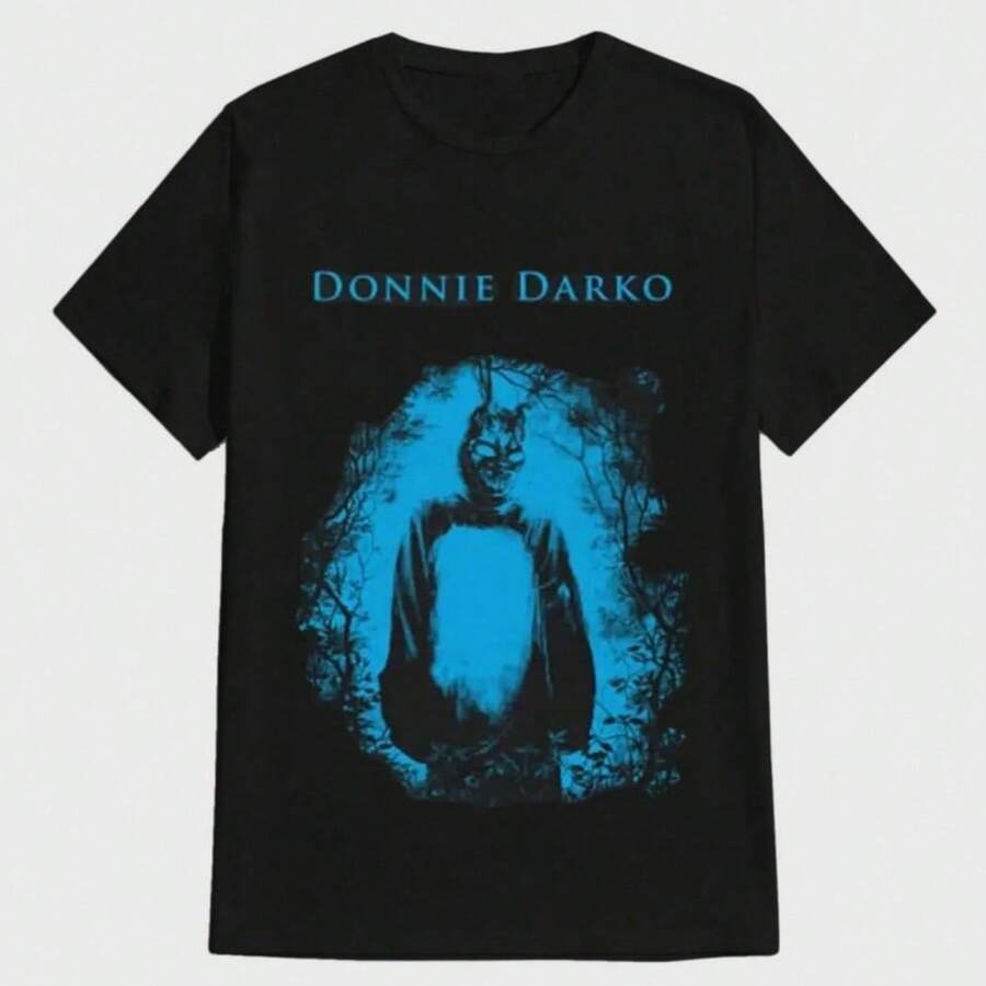 

Payeah DONNIE DARKO Movie Characters Fashion Prints Casual Digital Print Pure Heavy Unisex T-Shirt L