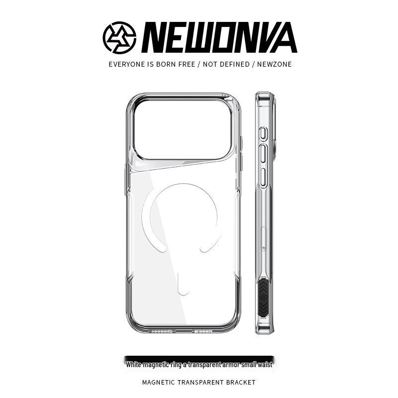 iPhone 17 Pro Max Magnetic Case - Large Hole, Compatible with iPhone 13-16, Transparent Protective Cover with Slim Profile.