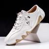 New 2025 Fashion Handmade Leather Casual Men Shoes Design Fall Sneakers Man Loafers Breathable Soft Flat Shoes Driving Shoes