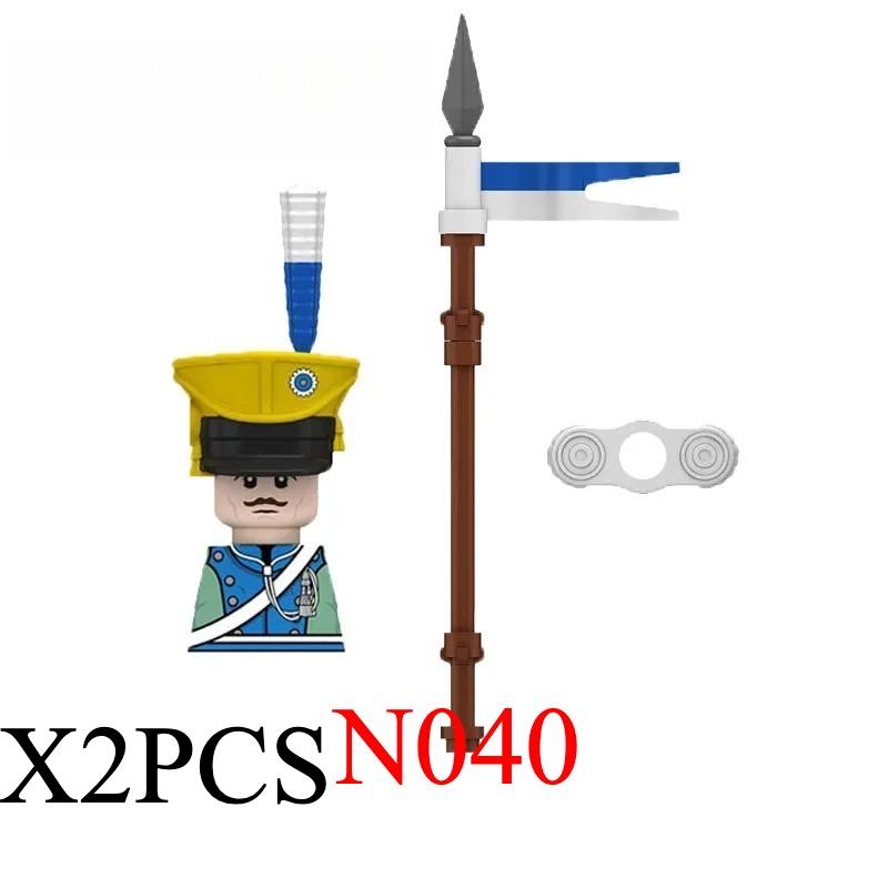 Medieval Napoleonic War Soldiers Figures Military MOC Building Block Knights British French Fusilier Rifles Weapon Kids Toy B08