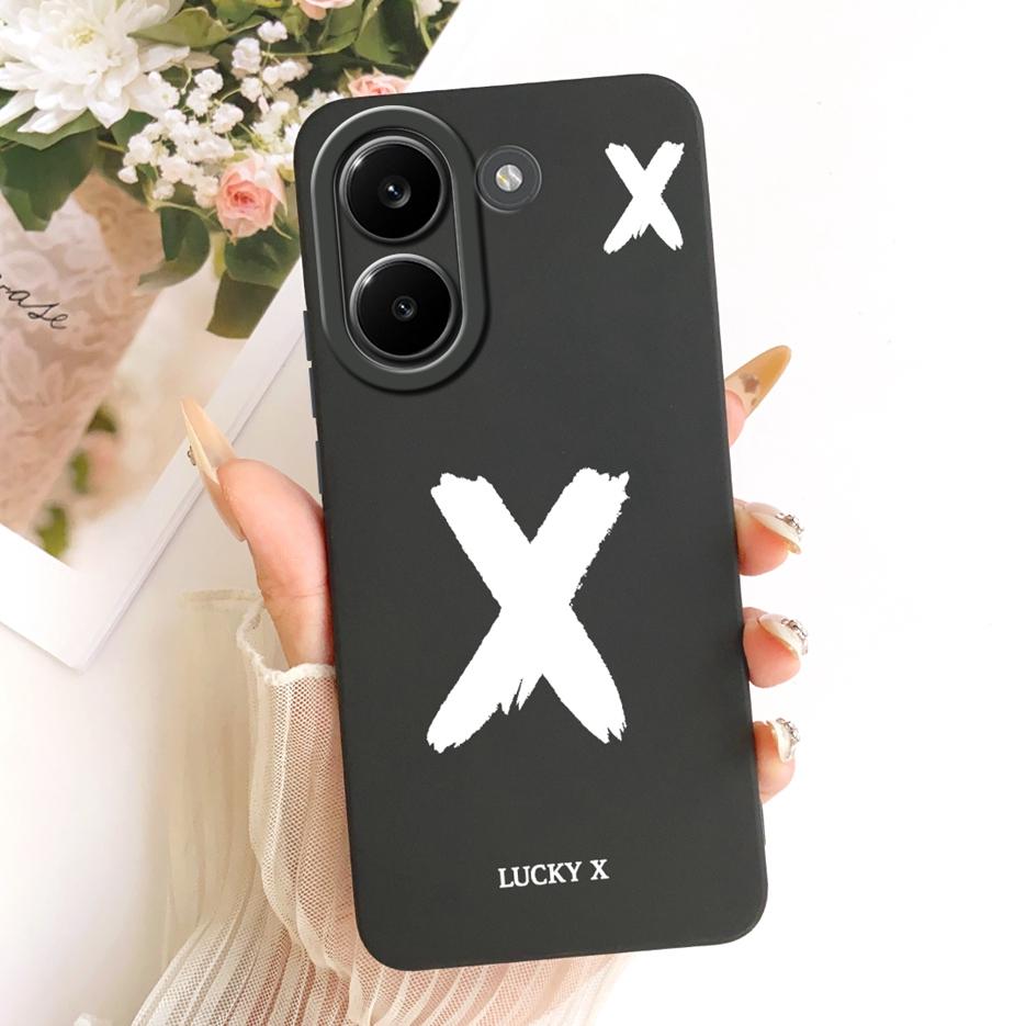For Xiaomi Redmi Turbo 5 Max Case Luxury Lucky Letters Cover Soft TPU Matte Phone Case For Redmi Turbo 5 Turbo5 Max Fundas Coque