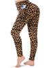 Plus Size Yoga Pants with Leopard Print High-waisted Sexy Running Sports Tight-fitting Pants for Women with Butt-lifting Sweat-wicking Base Layers.