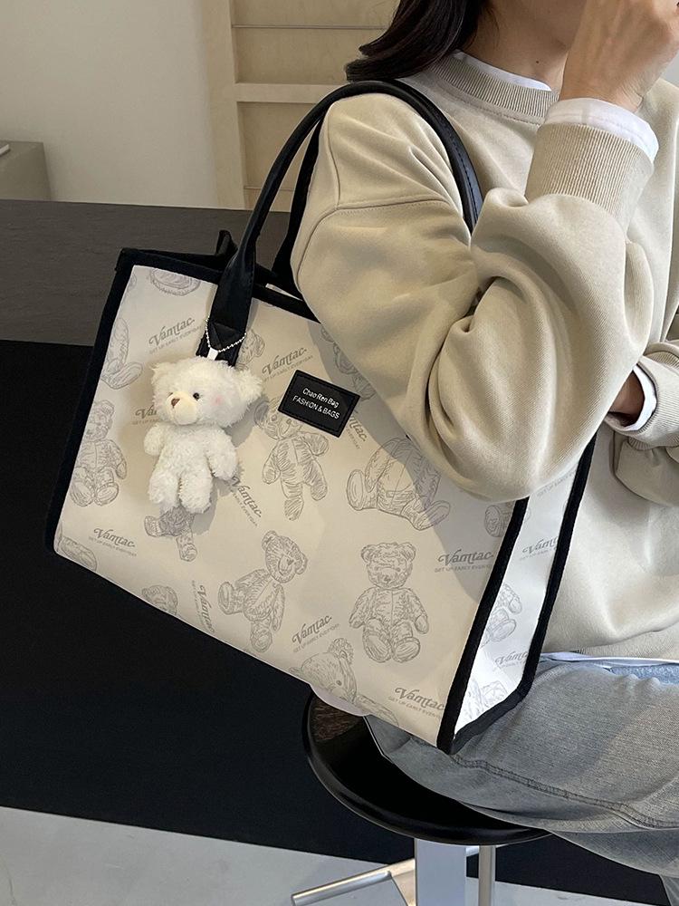 2025 Dámská velkokapacitní taška: Nová ležérní taška přes rameno pro práci a dojíždění studentů