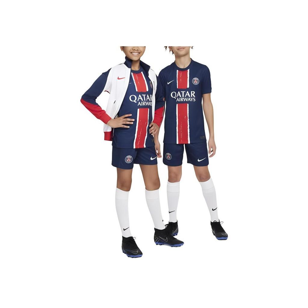 Nike Maglia da Calcio a Maniche Corte Girocollo ad Asciugatura Rapida per Bambini Top per Bambini Blu Petrolio Scuro FN9155-411