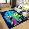 1pc Monsters, Inc. Pattern Area Rug Soft Flannel Floor Mat for Living Room,Office,Bedroom and Carpet,Sofa Coffee Table Floor Mat