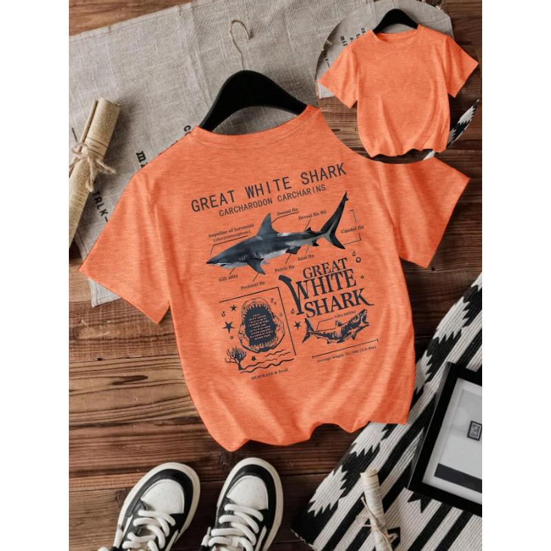 Women's Shark New Short-sleeved Fashion T-shirt