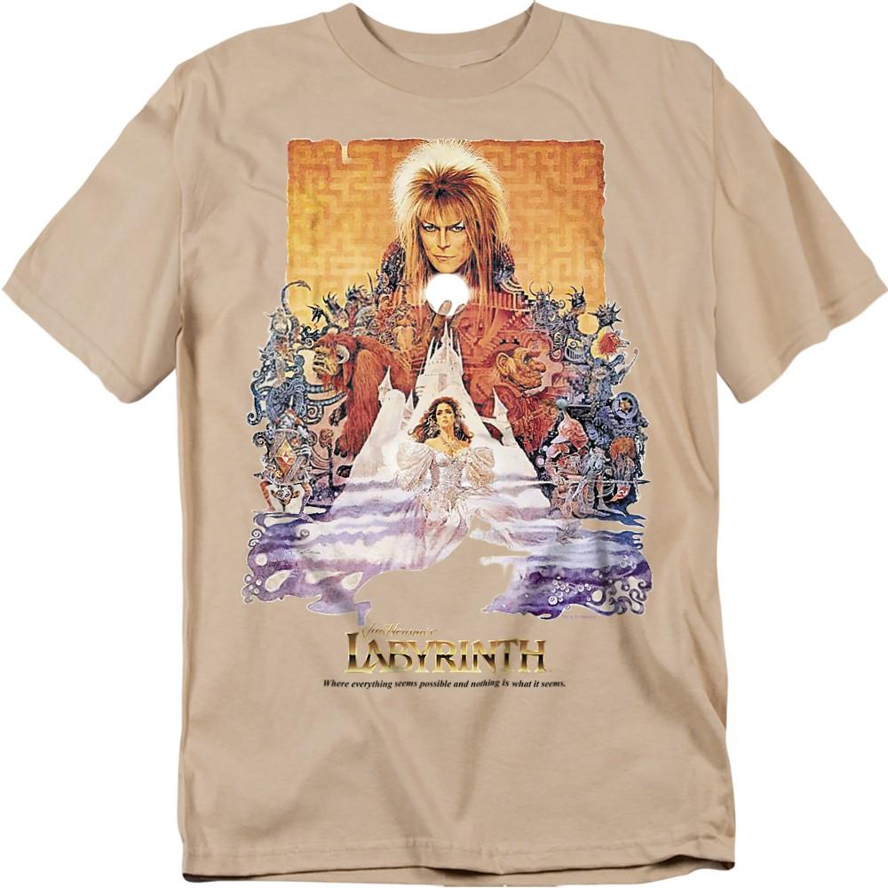 Labyrinth Movie Poster T-Shirt S-2XL Sand XL