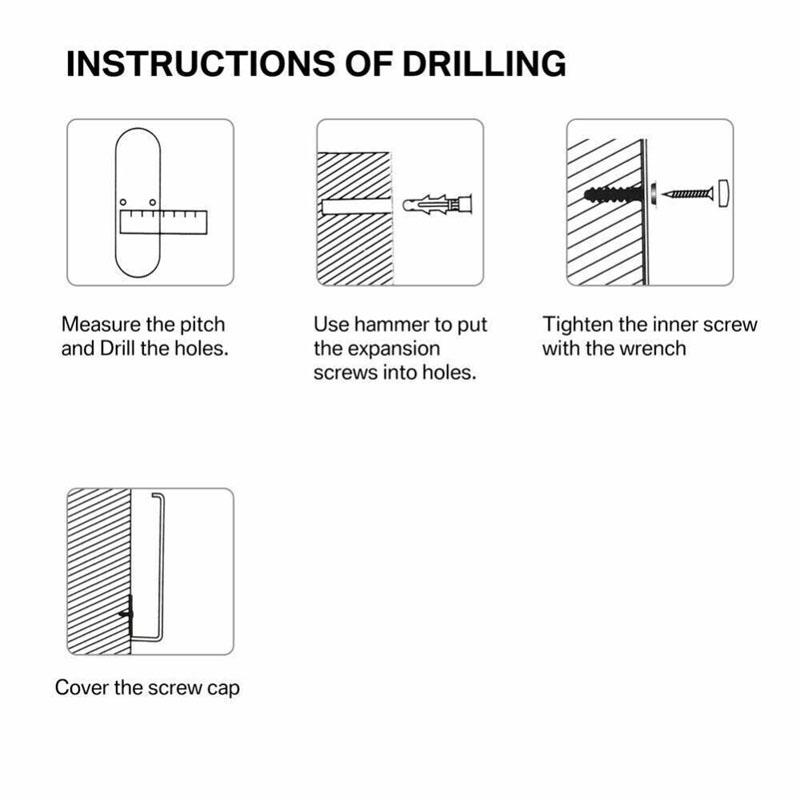 Holder Kitchen Roll Towel Paper Rack Under Cabinet Wall Toilet Self Adhesive