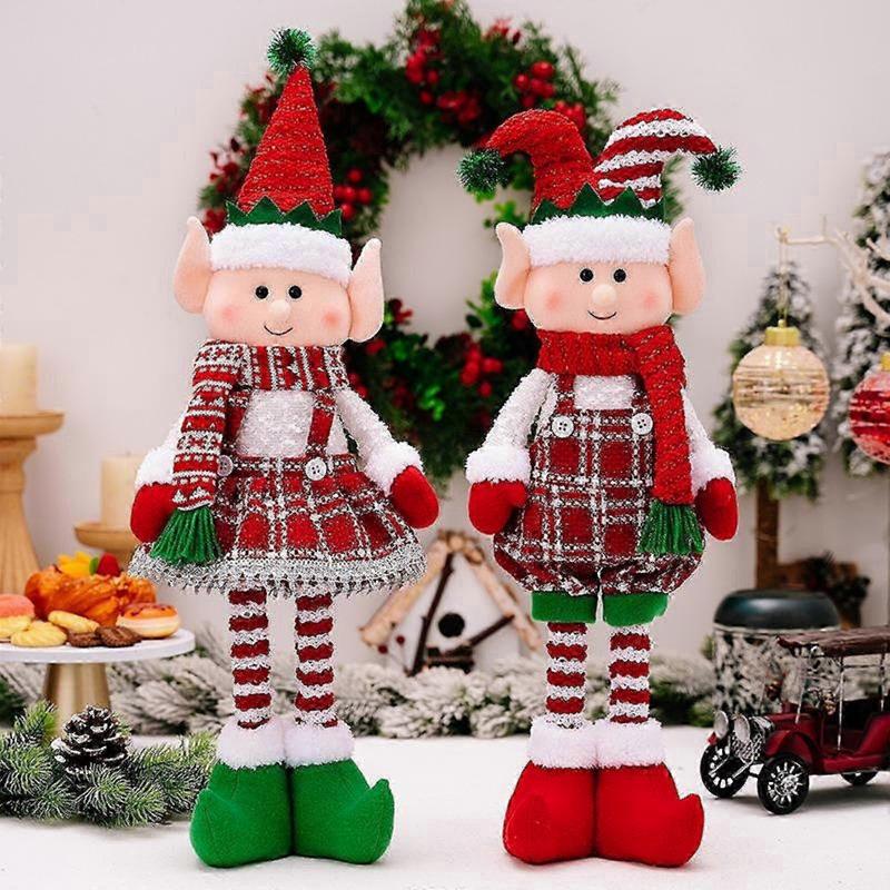 Christmas Doll Decoration Christmas Figure Standing Doll