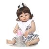 In Stock NPK Silicone Bath Toy Baby Doll with Clothing, 0-3 Months
