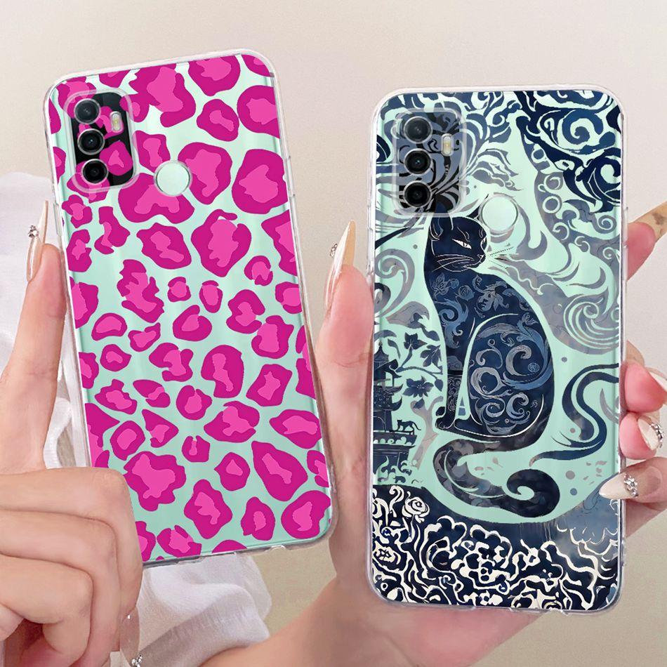 For OPPO A53 A32 A33 (2020) New Simple Style Phone Case For Oppo A53 CPH2127 CPH2131 Transparent TPU Soft Silicone Cases