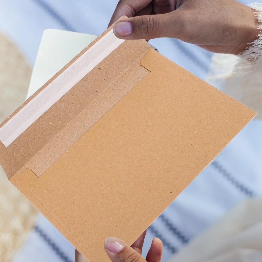20pcs Sealing Pe Kraft Envelopes Blank Greeting Card  For Wedding Party Invitation