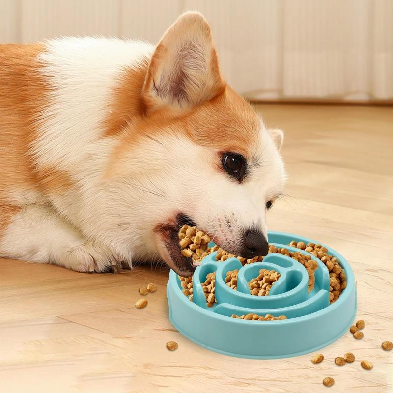 1PC Pet Cat Cat Dog Slow Food Bowl Non-Slip Slow Food Feeding Dog Food Bowl Pet Supplies