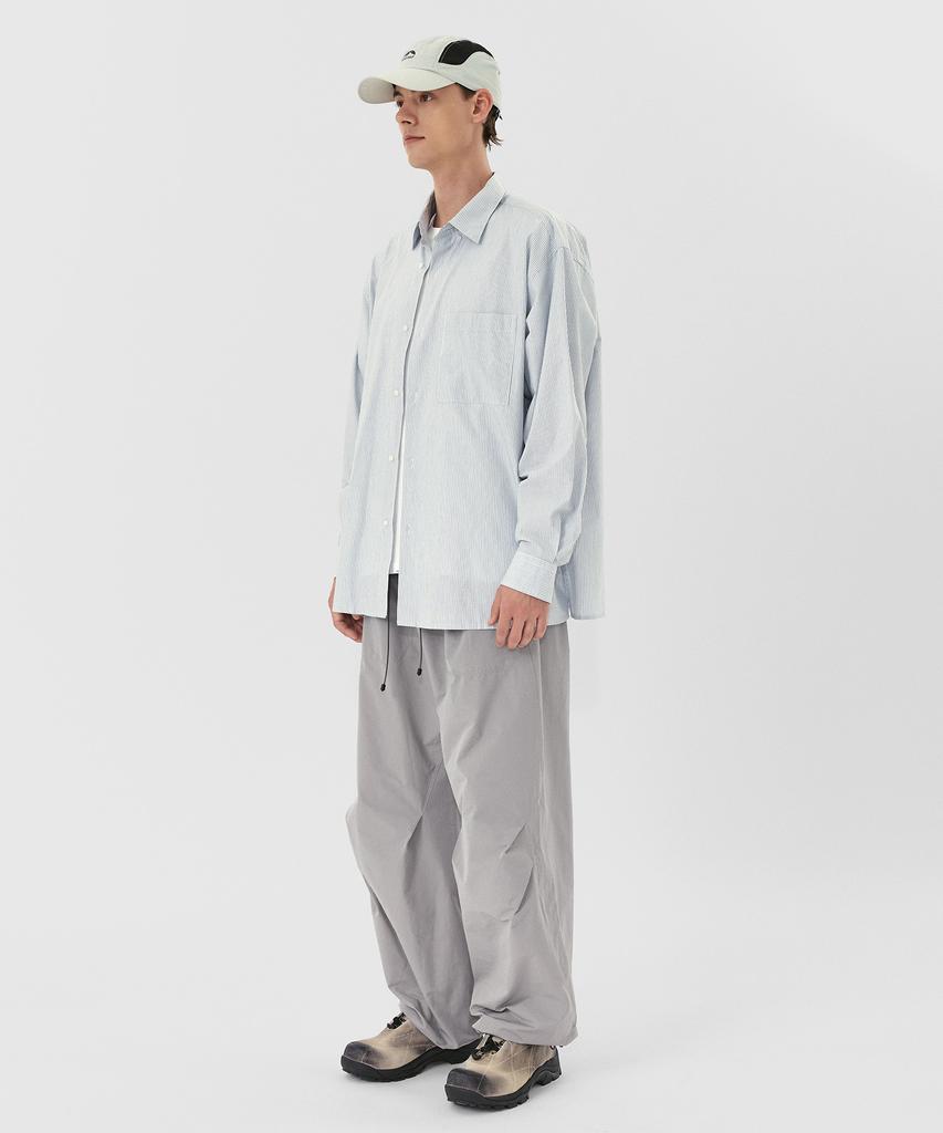 Sanlo [Unisex] Wide String Hiking Pants - Light Grey