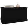 VidaXL Boîte de rangement noir 70x40x38 cm bois d'ingénierie 816505