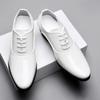 Men White Red High Heels Wingtip Black Leather Derby Wedding Dress Dance Business Formal Elevator Shoes Height Increase Shoes Plus Size
