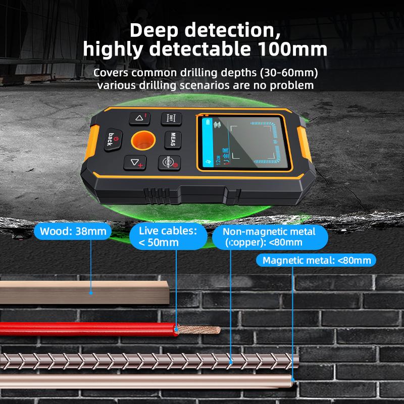 NOYAFA NF-513 Wall Scanner Metal Detector Metal Detector For Detecting Cable Metal In Walls Wood AC Detection Tool Wire Finder