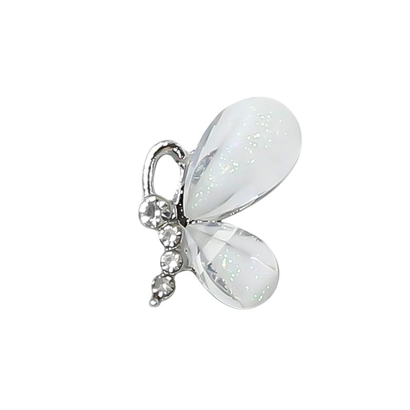10Pcs Resin Four-Leaf Clover Dragonfly Ballerina Glitter Ornament Diy Wedding Appliques Nail Art Charms Decoration Salon Jewelry