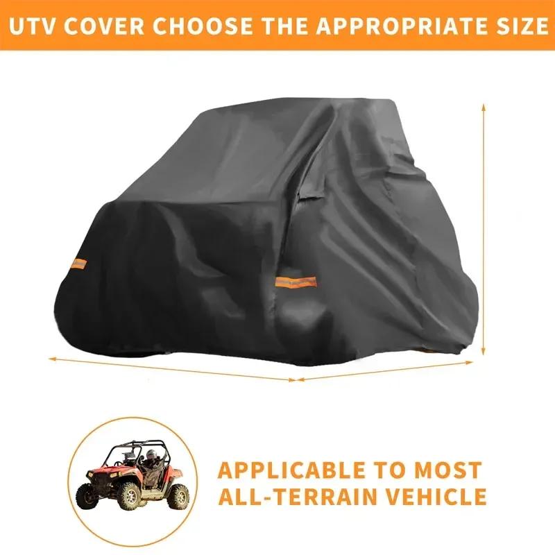 Polaris RZR Trail Sport/Ultimate için UTV Kılıfı Su Geçirmez Yan Yana Kılıf Dış Mekan Koruması 210D-PU 245*50*140cm