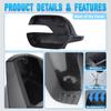 Left Right Side Door Wing Mirror Cover Rearview Mirror Shell for Honda CRV RE1 RE2 RE4 2007 2008 2009 2010 2011 Glossy Black