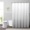 WEST LAKE Waffle Weave Grey Shower Curtain Ombre Water Resistant Hotel Spa Bathroom Decorative Shower Curtain with Grommet No Hook Machine