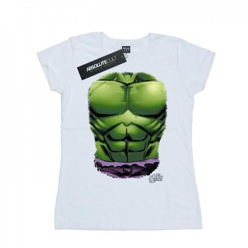 Marvel Womens/Ladies Hulk Chest Burst Cotton T-Shirt