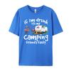 If Im Drunk Its My Camping Friends Fault Funny Flamingo Wholesale Tshirts 100 Pcs Men Long Sleeve Tee Leisure