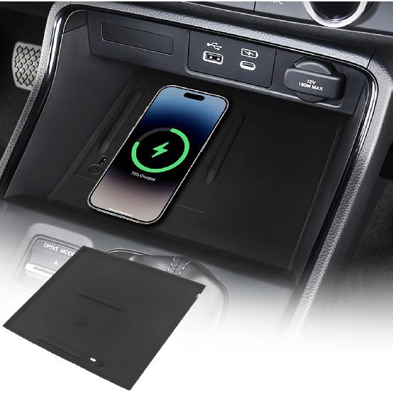 Car Center Console Wireless Charging Mat for Honda CRV CR-V 2023 2024 2025 | Console Charger Silicone Protective Non-Slip Pad Anti-Dust Liner for